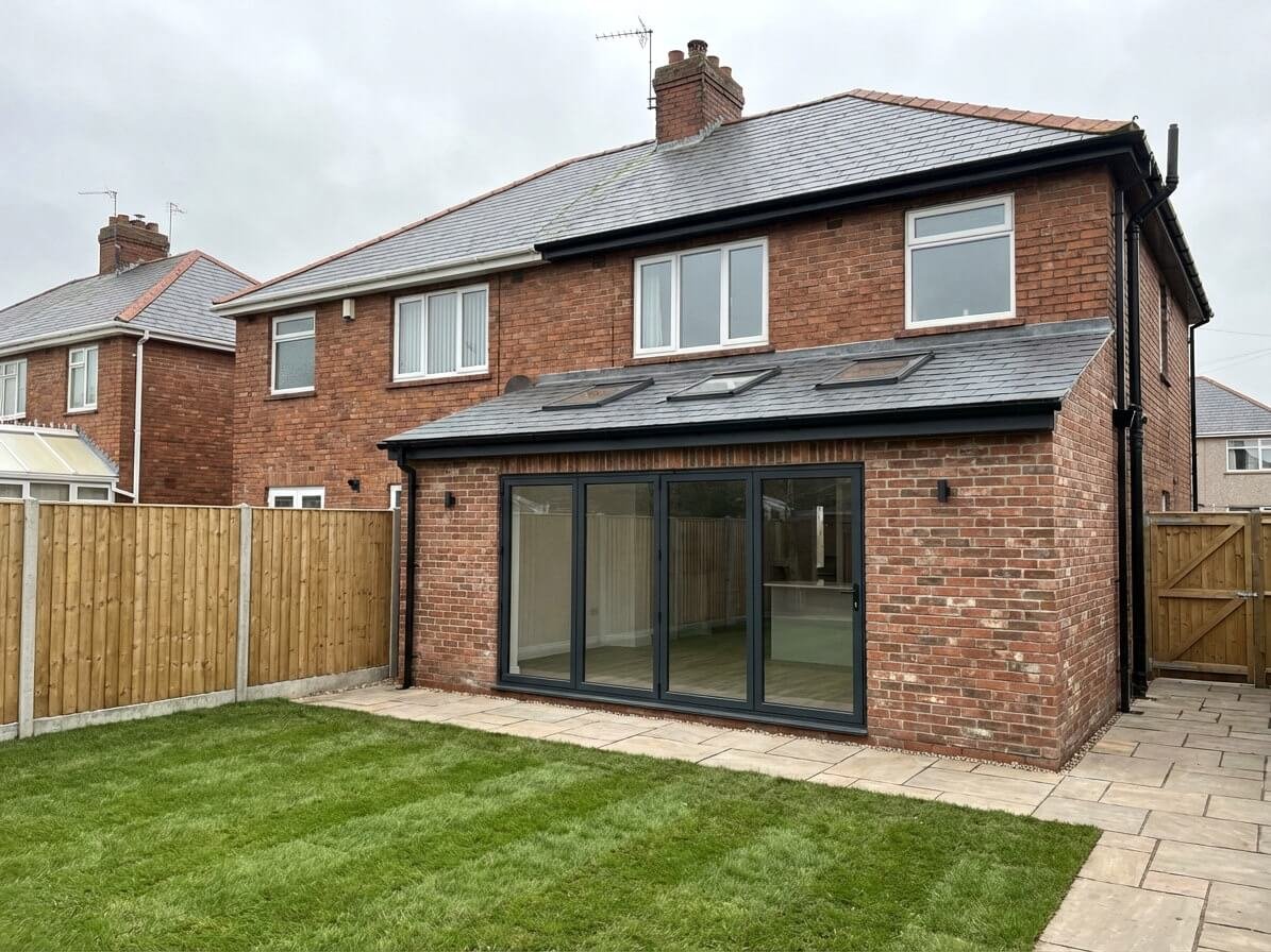 Brick House Extension Rear Exterior brick house extension rear exterior daffodil carpentry swansea