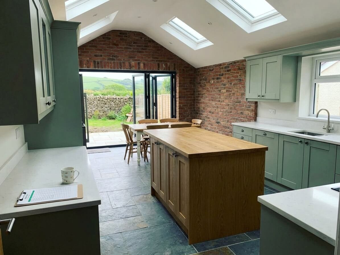 Swansea Kitchen Fitted House Extension swansea kitchen fitted house extension daffodil carpentry